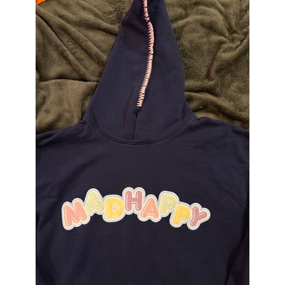 Madhappy Local Optimist Hoodie Navy Blue Size L - Picture 5 of 8